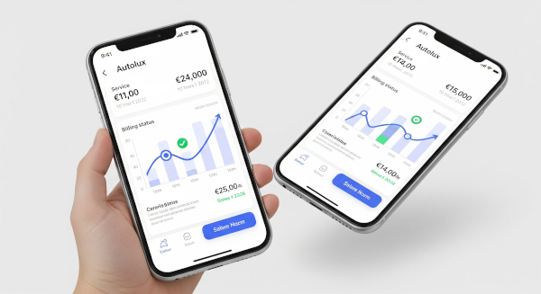 App mòbil Autolux per a seguiment de serveis i facturació